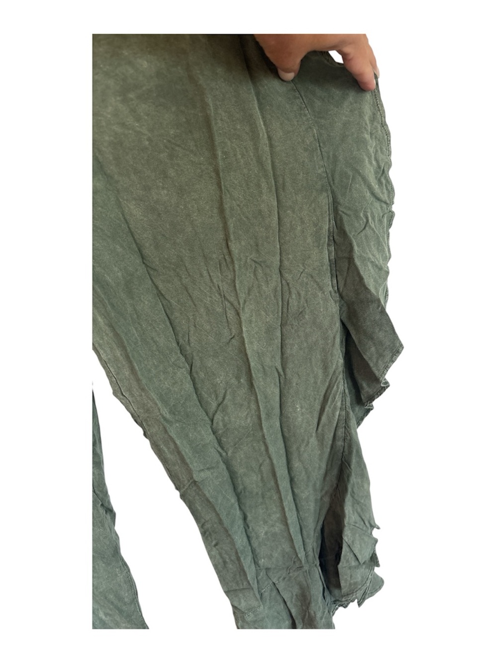 North Shore Olive Ruffle Drawstring Pants - Picture 3 of 7